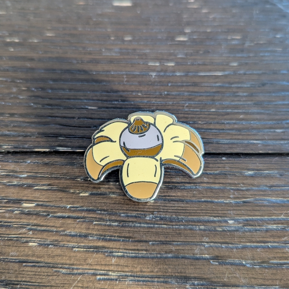 Earth Star Mushroom Pin